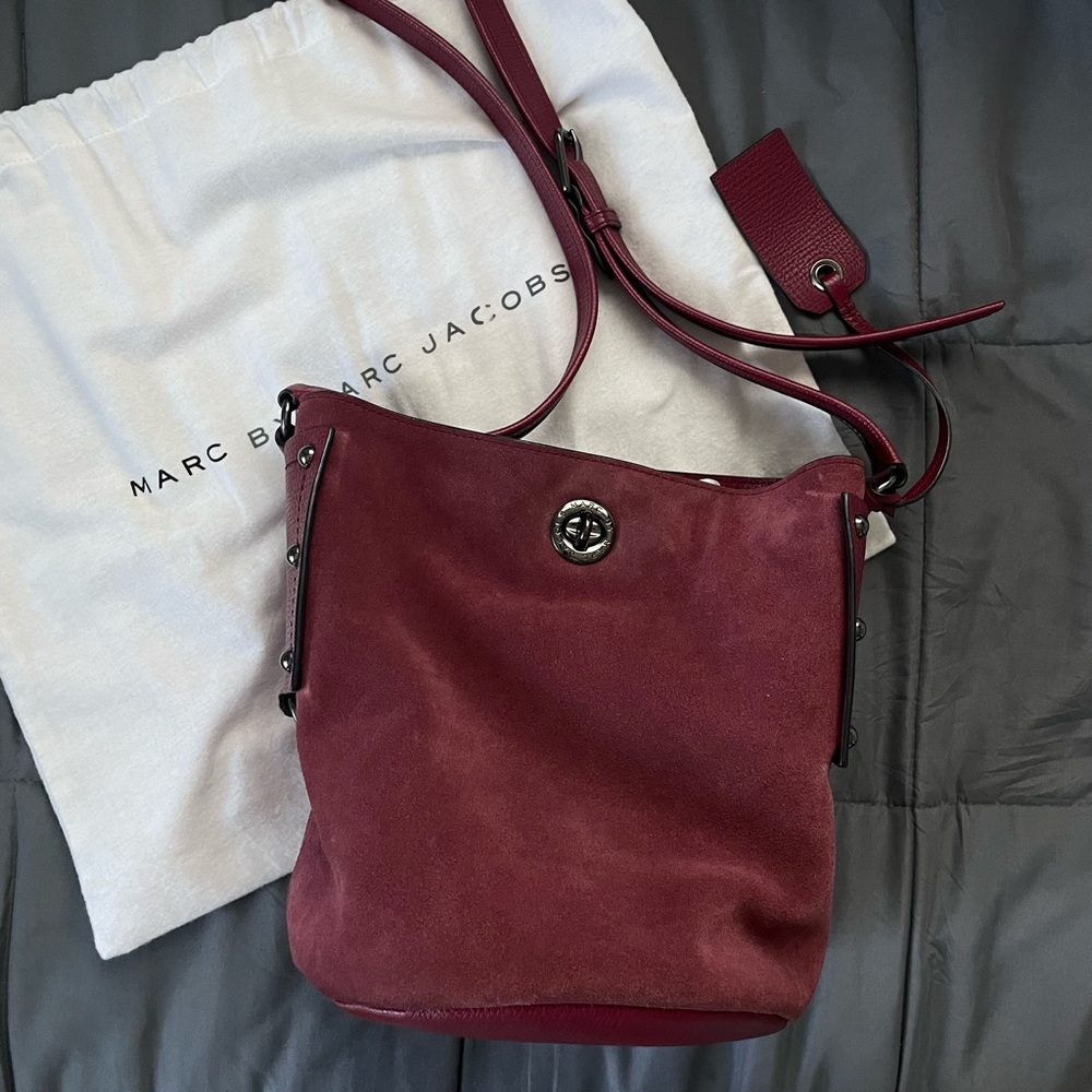 Marc Jacobs Suede & leather bucket bag